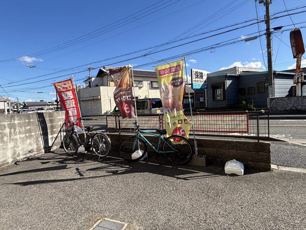 3代目コロッケの目印となるのぼり