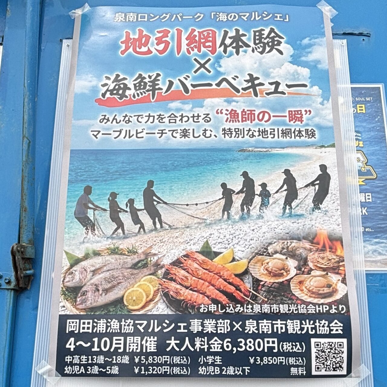 地引網体験の案内