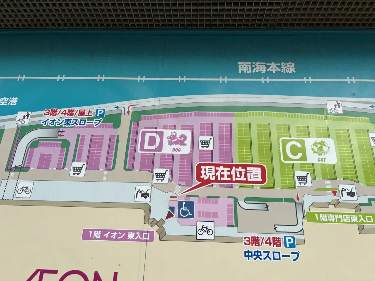 イオン入り口案内